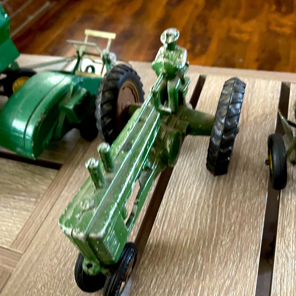 Vintage Ertl Toy Tractor and Implements , 1947 Tractor,and implements.